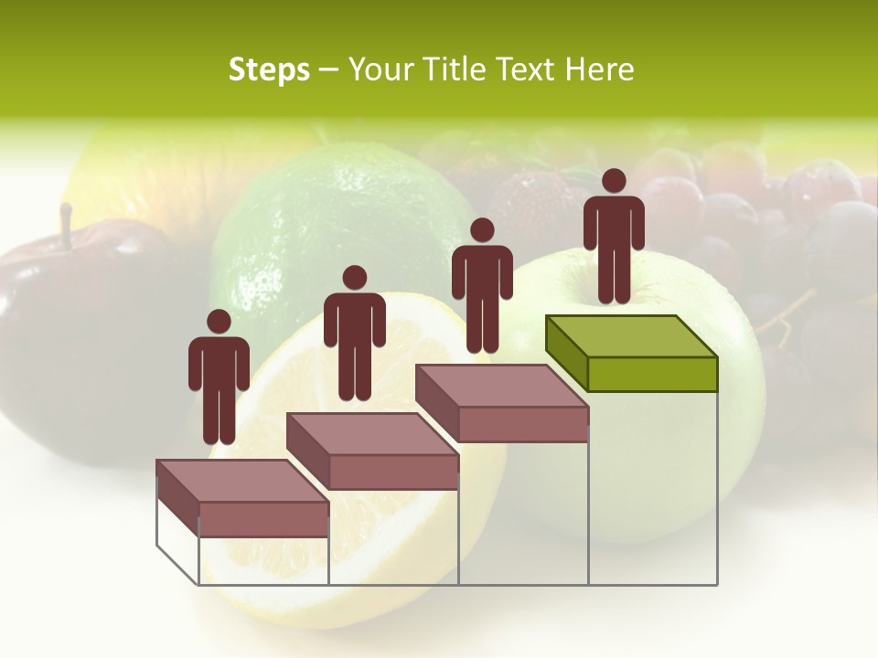 A Bunch Of Fruit Sitting On Top Of A White Table PowerPoint Template