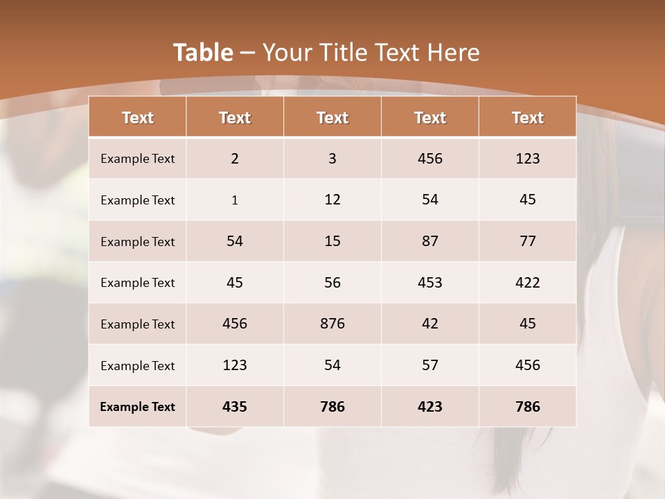 Beautiful Woman At The Gym Exercising With Free Weights PowerPoint Template