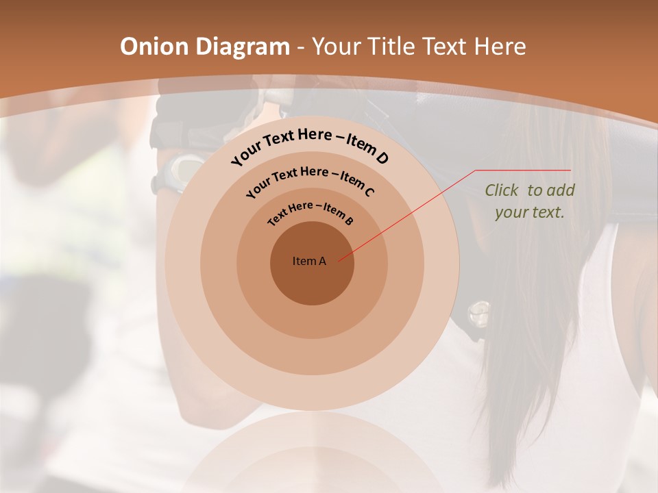 Beautiful Woman At The Gym Exercising With Free Weights PowerPoint Template