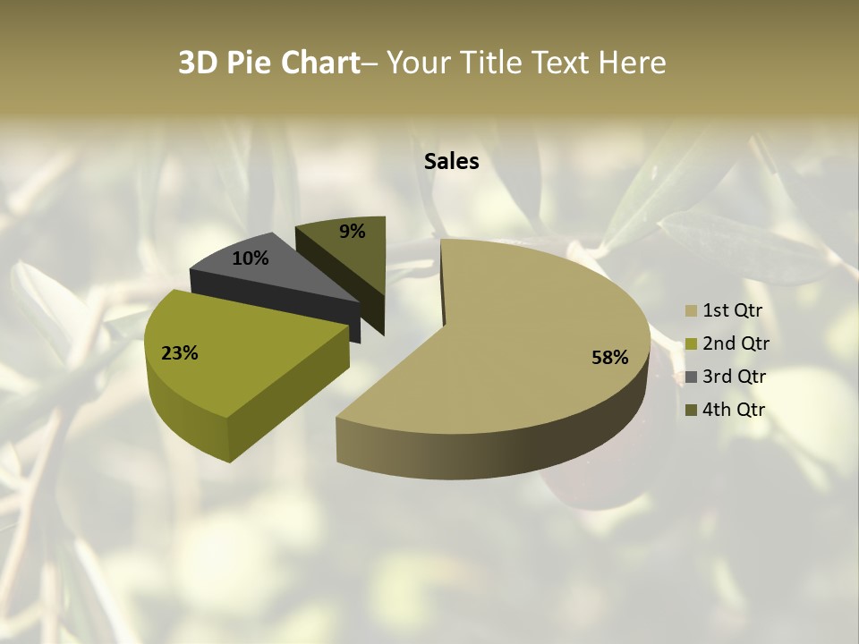 Ripening Olive On Tree Ready For Harvesting PowerPoint Template