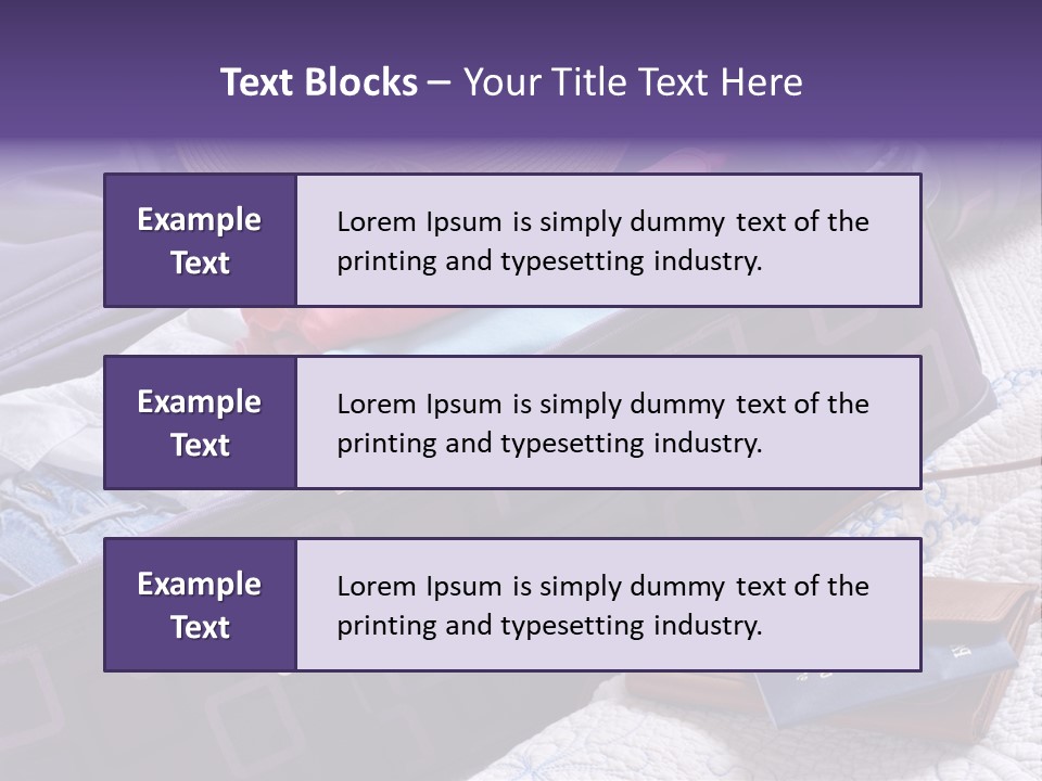 Modern Luggage Partially Packed With Colorful Summer Clothing. Us Passport Included In Composition. PowerPoint Template
