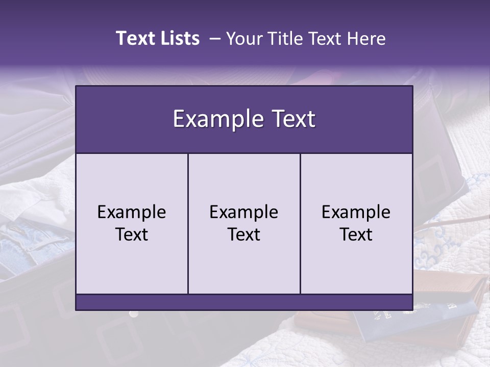Modern Luggage Partially Packed With Colorful Summer Clothing. Us Passport Included In Composition. PowerPoint Template