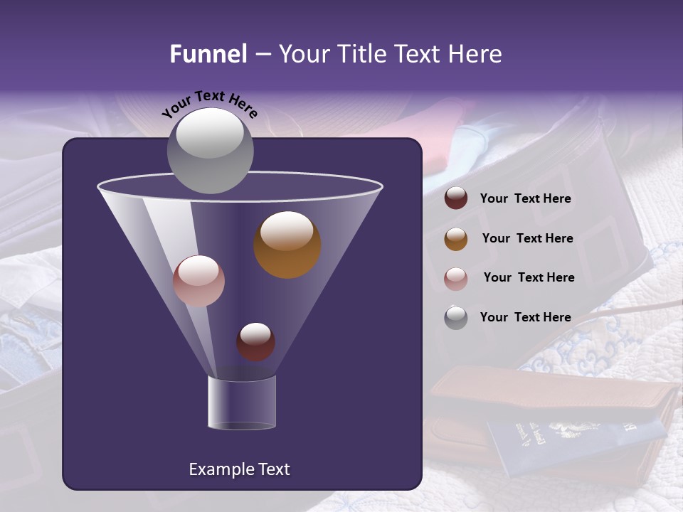 Modern Luggage Partially Packed With Colorful Summer Clothing. Us Passport Included In Composition. PowerPoint Template