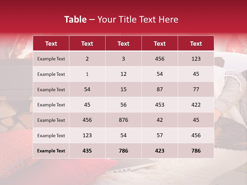 Woman With A Cat Relaxing Beside A Fireplace. PowerPoint Template