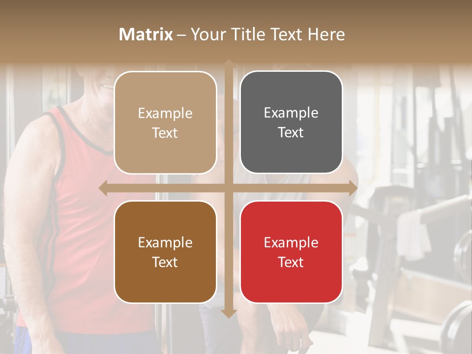 Men At The Gym Together PowerPoint Template