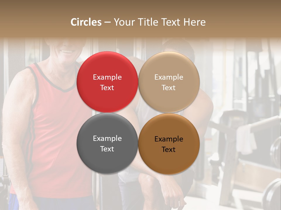 Men At The Gym Together PowerPoint Template