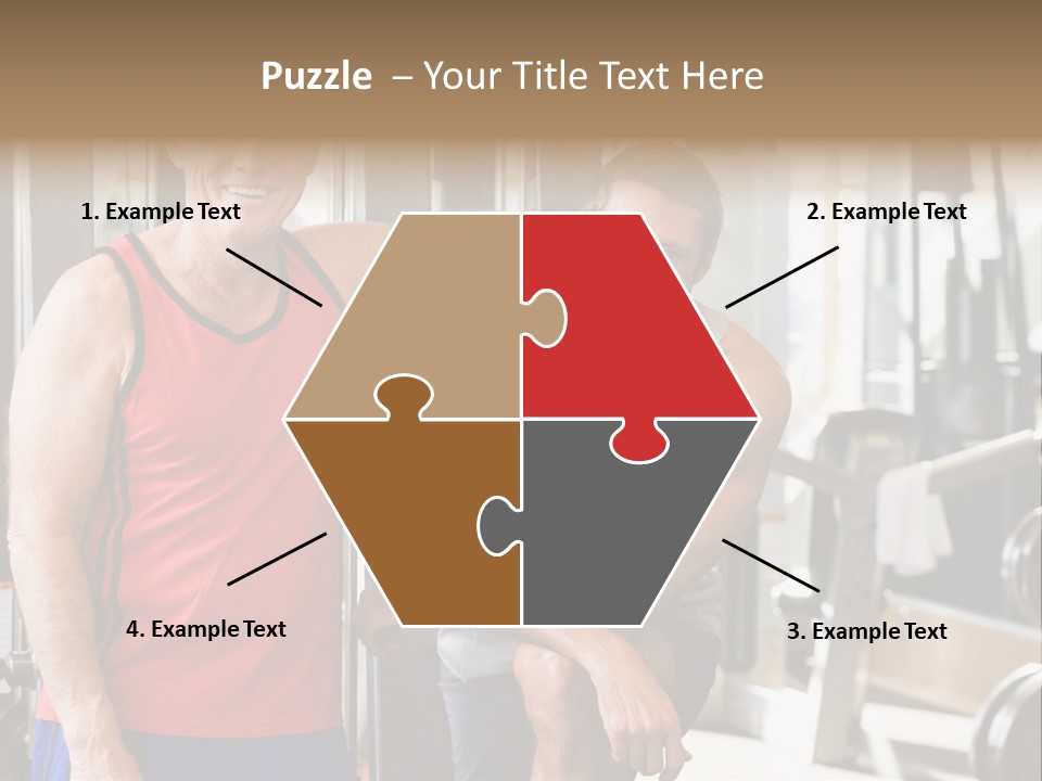 Men At The Gym Together PowerPoint Template