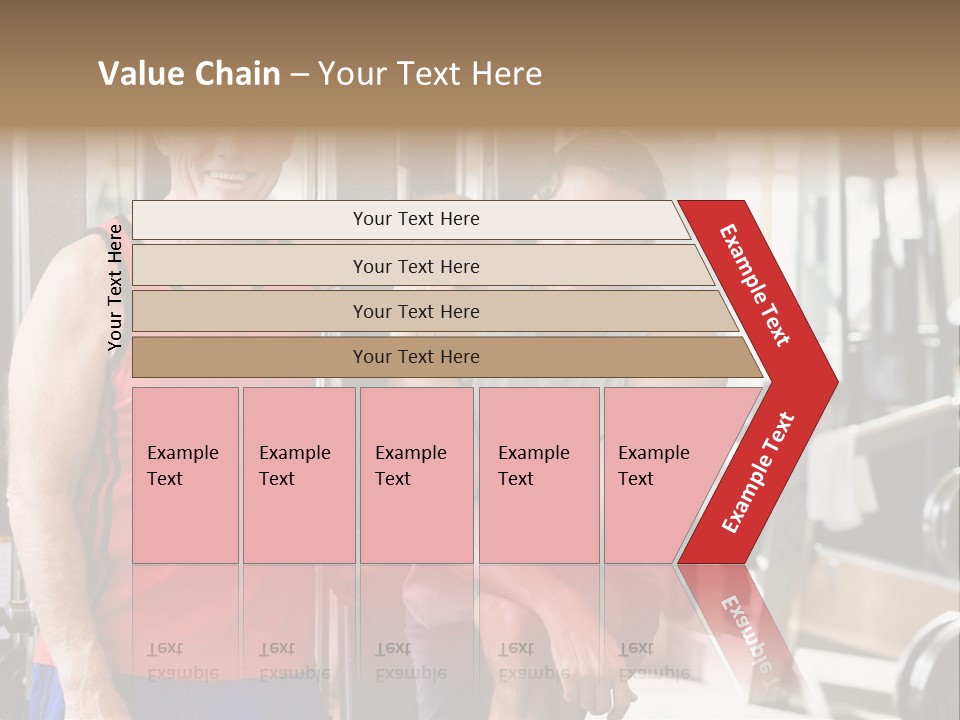 Men At The Gym Together PowerPoint Template