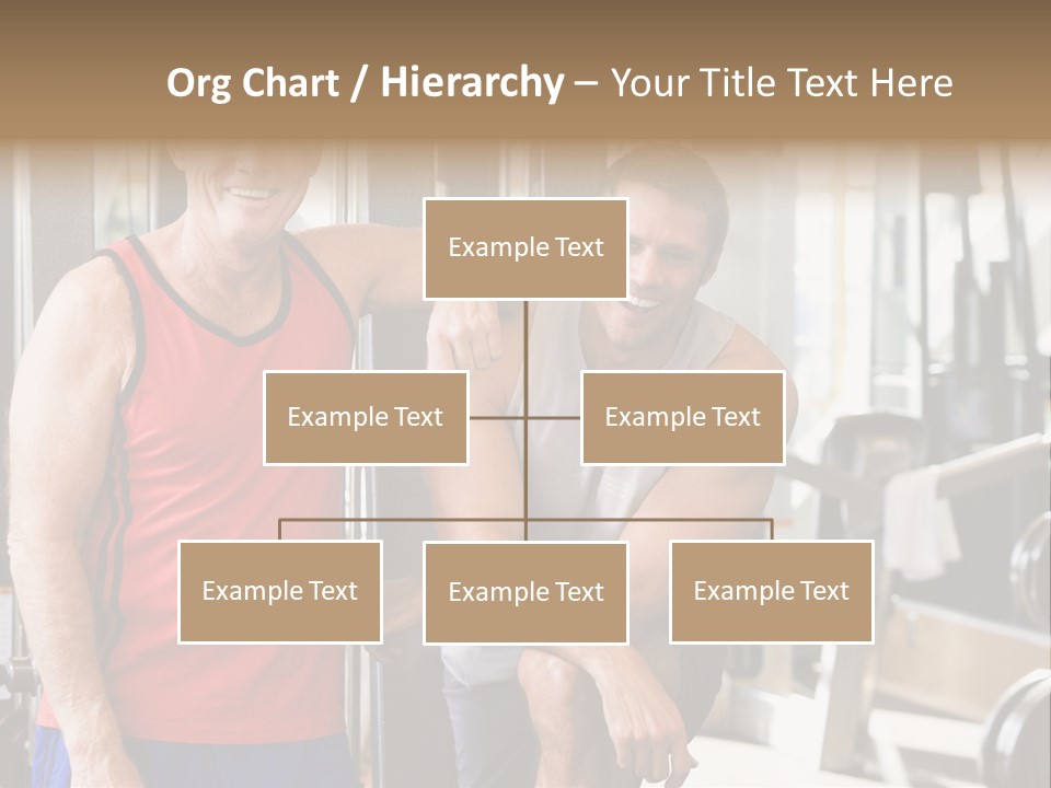 Men At The Gym Together PowerPoint Template