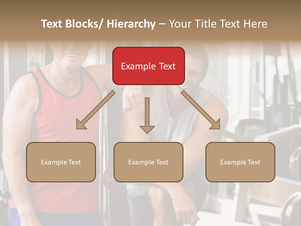 Men At The Gym Together PowerPoint Template