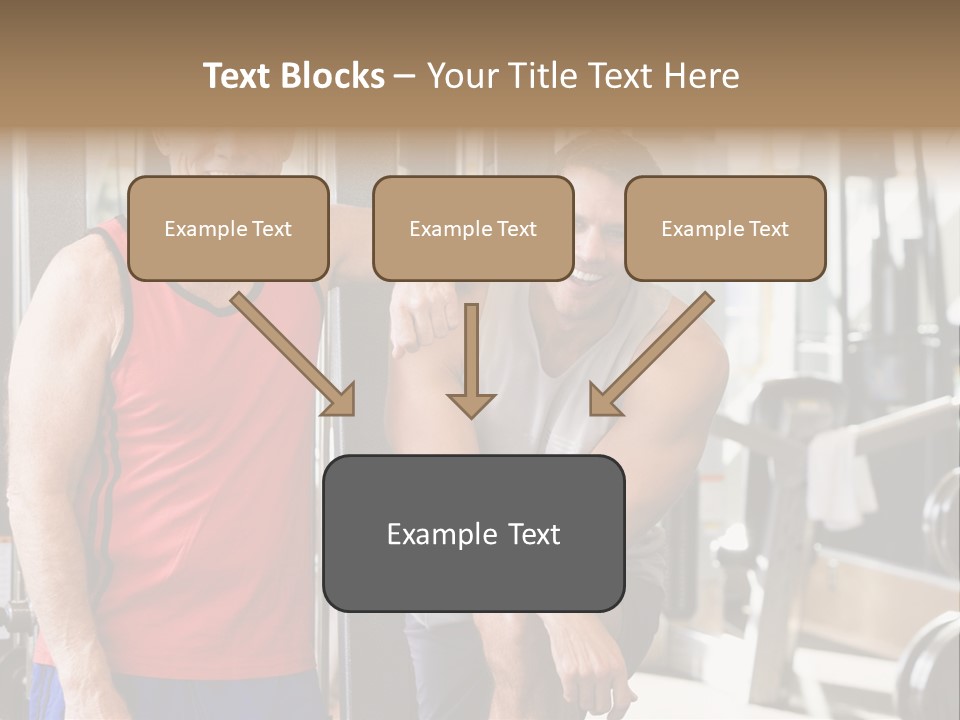 Men At The Gym Together PowerPoint Template