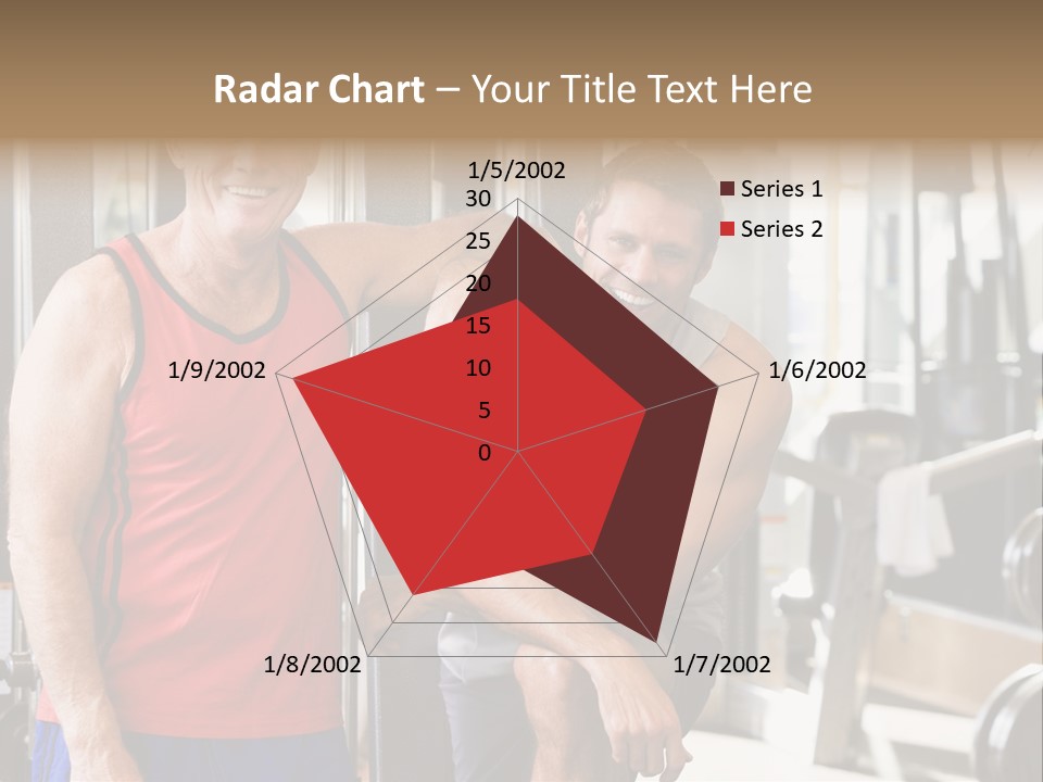 Men At The Gym Together PowerPoint Template