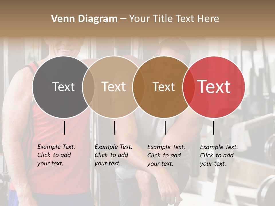 Men At The Gym Together PowerPoint Template