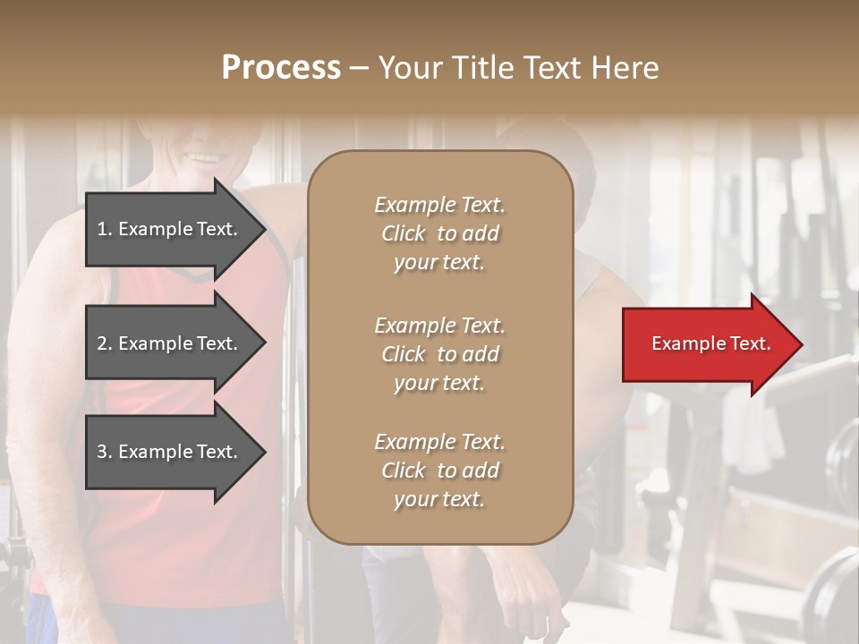 Men At The Gym Together PowerPoint Template