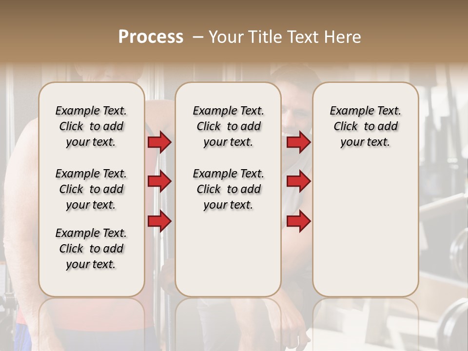 Men At The Gym Together PowerPoint Template