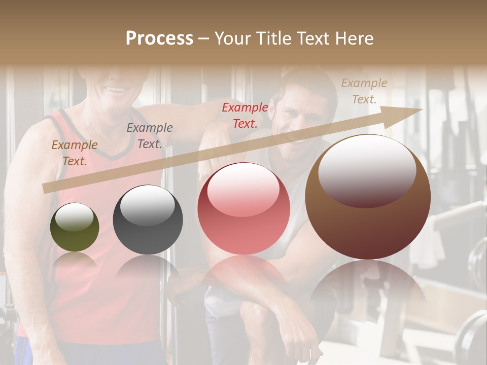 Men At The Gym Together PowerPoint Template