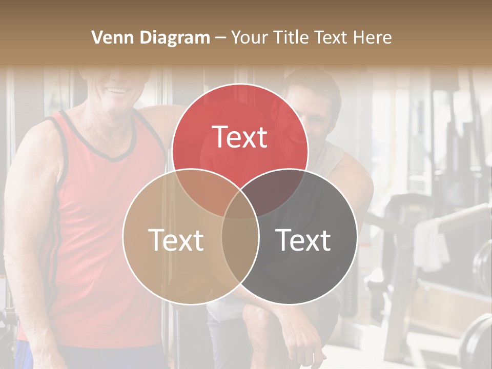 Men At The Gym Together PowerPoint Template