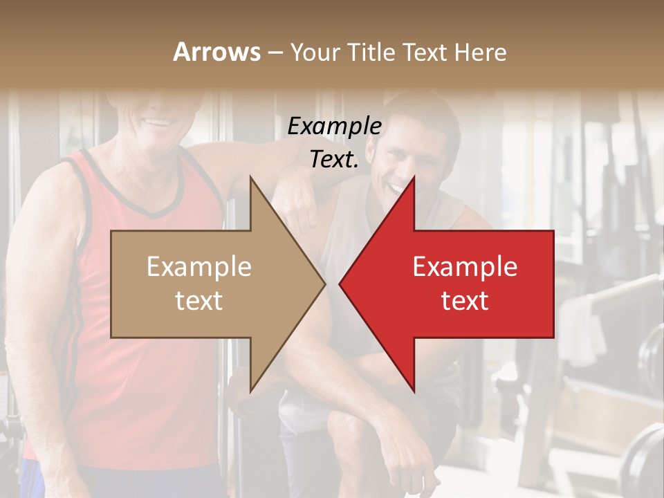 Men At The Gym Together PowerPoint Template
