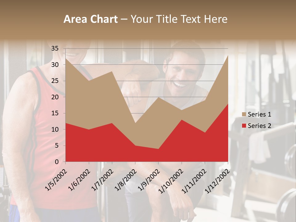 Men At The Gym Together PowerPoint Template