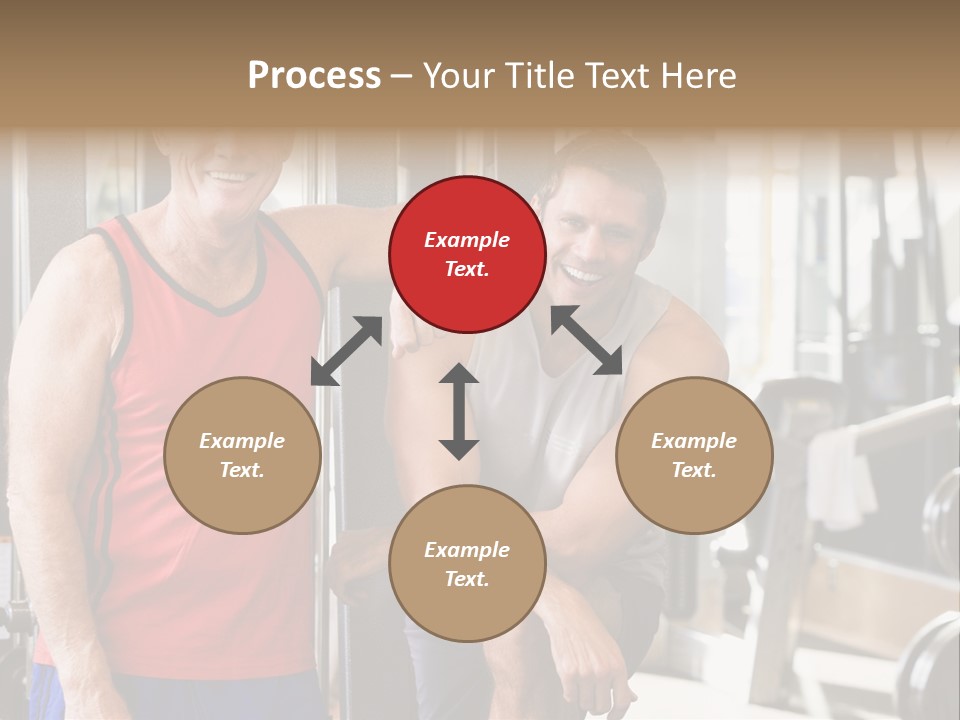 Men At The Gym Together PowerPoint Template