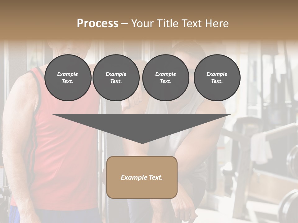 Men At The Gym Together PowerPoint Template