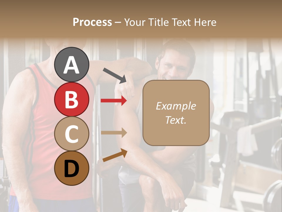 Men At The Gym Together PowerPoint Template