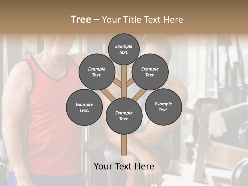 Men At The Gym Together PowerPoint Template