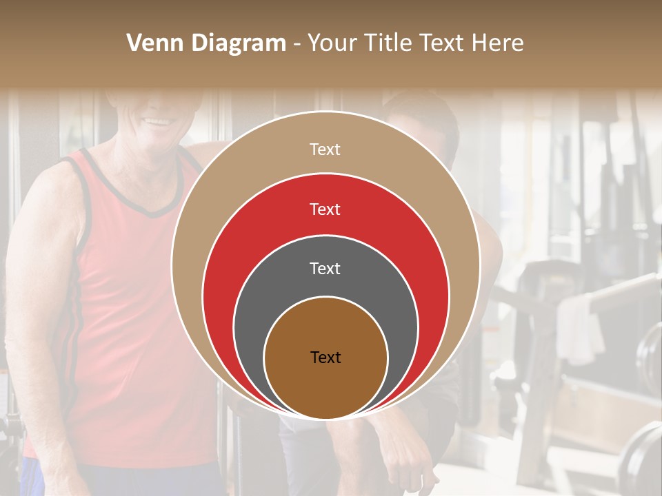 Men At The Gym Together PowerPoint Template