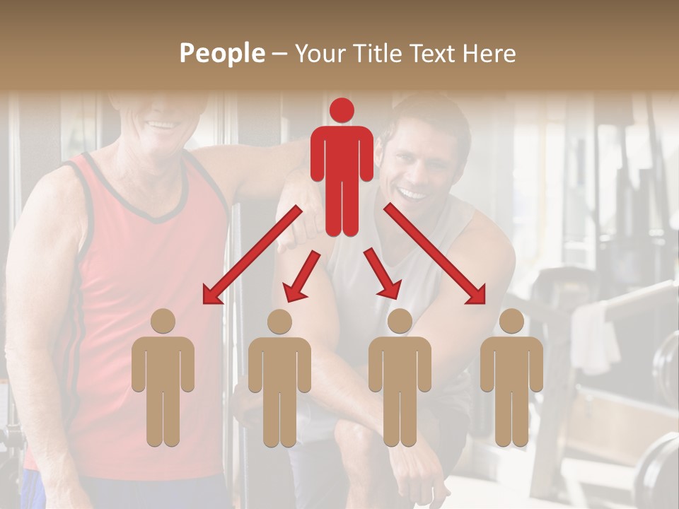 Men At The Gym Together PowerPoint Template