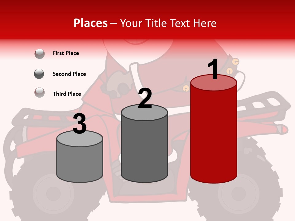 Santa Riding An Atv PowerPoint Template