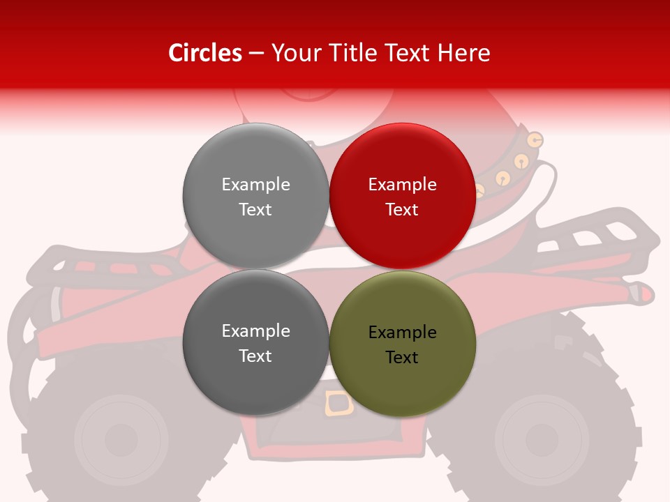 Santa Riding An Atv PowerPoint Template