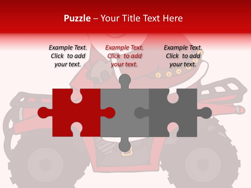 Santa Riding An Atv PowerPoint Template