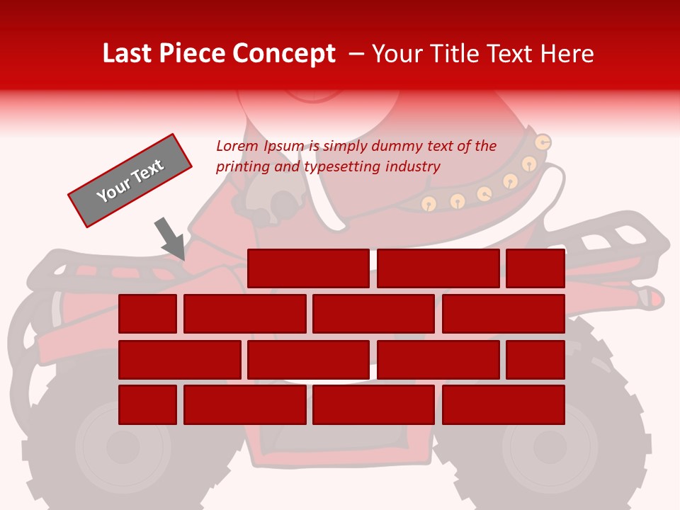 Santa Riding An Atv PowerPoint Template