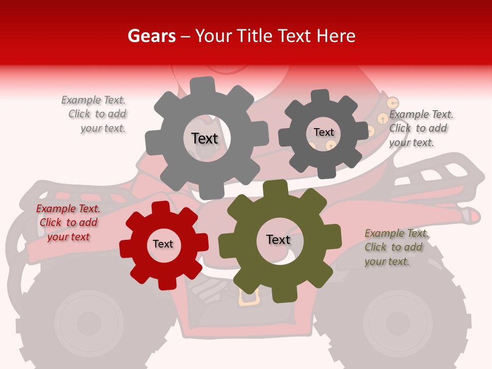 Santa Riding An Atv PowerPoint Template