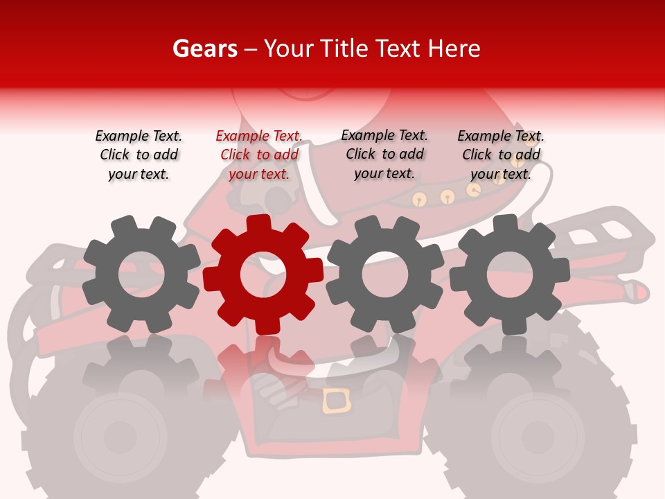 Santa Riding An Atv PowerPoint Template