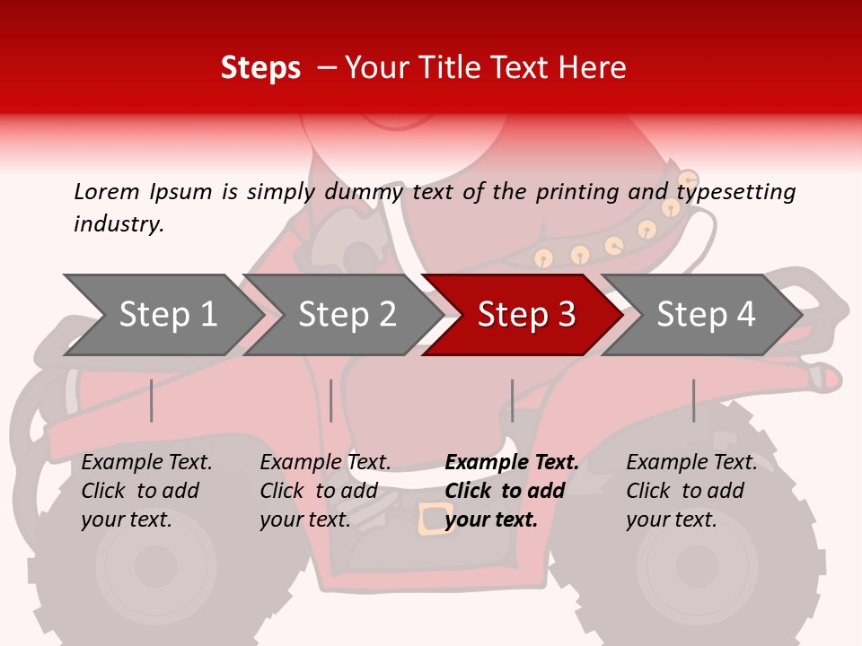 Santa Riding An Atv PowerPoint Template