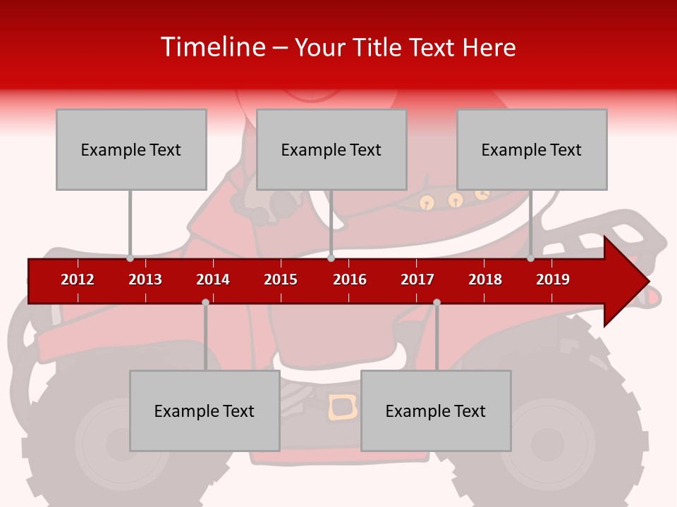Santa Riding An Atv PowerPoint Template