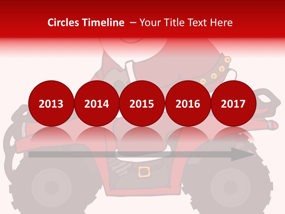 Santa Riding An Atv PowerPoint Template
