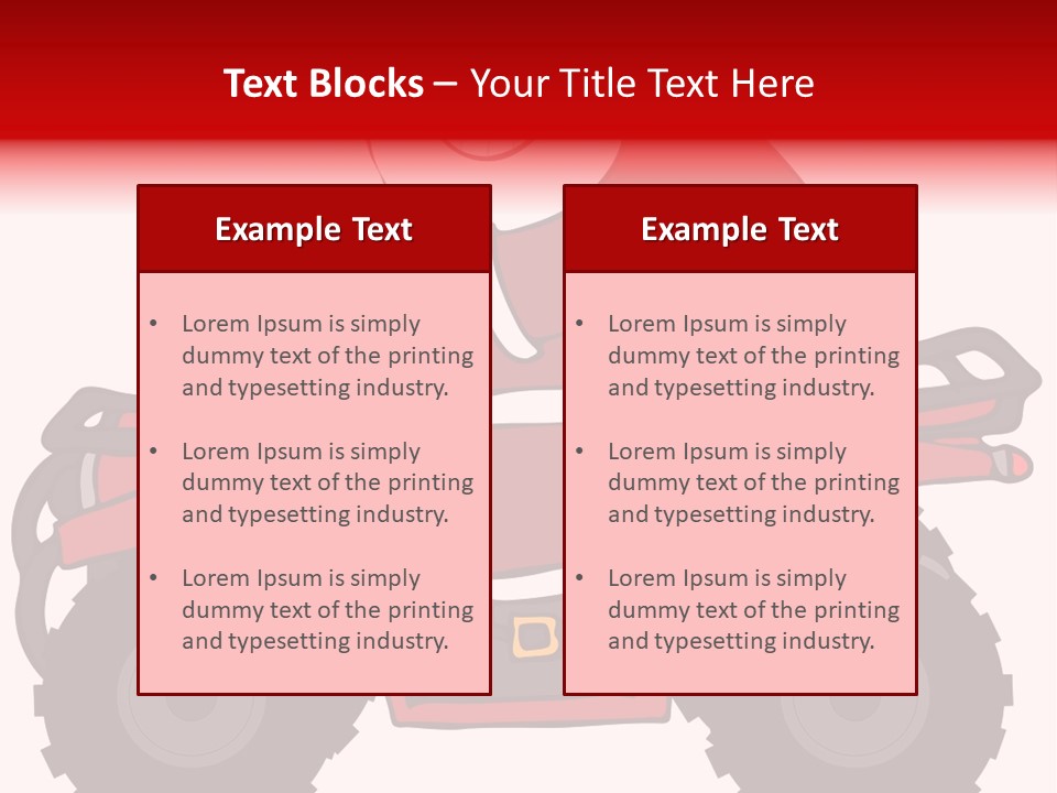 Santa Riding An Atv PowerPoint Template