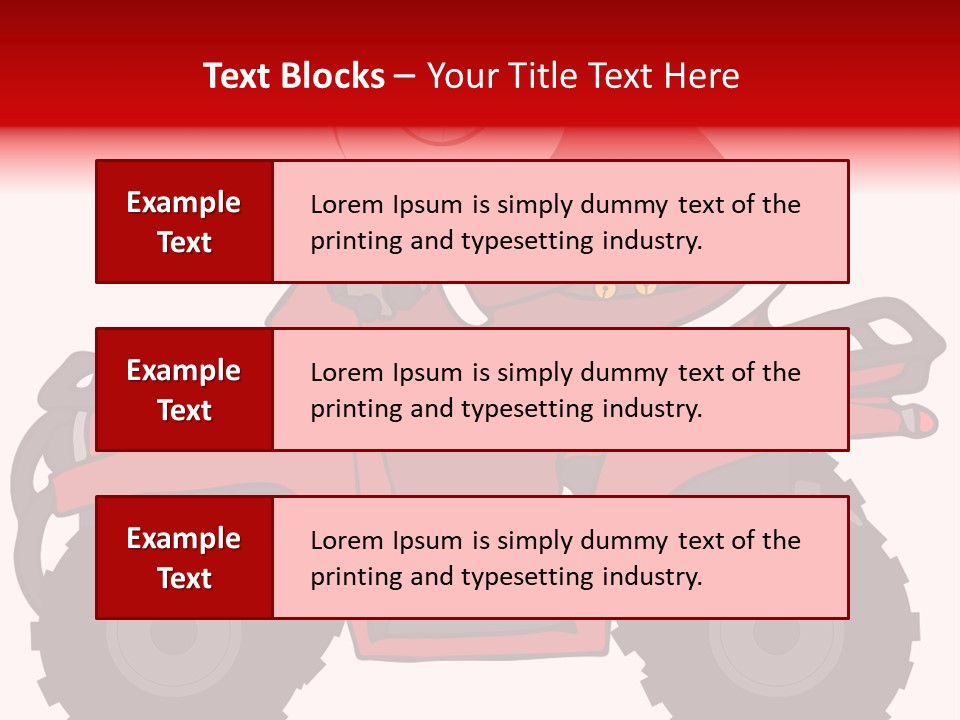 Santa Riding An Atv PowerPoint Template