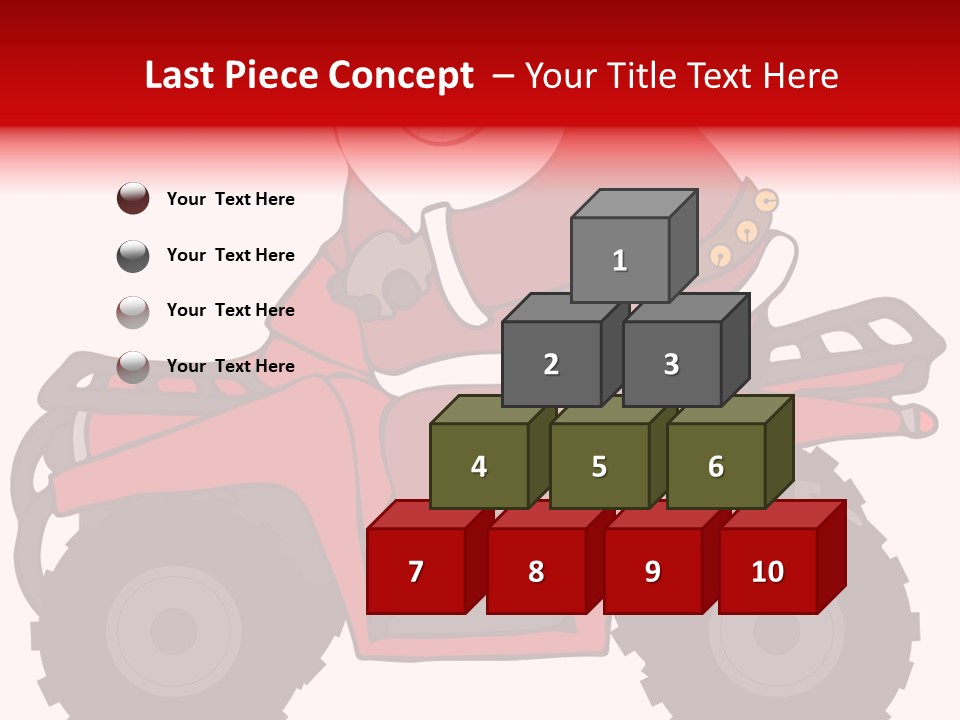 Santa Riding An Atv PowerPoint Template