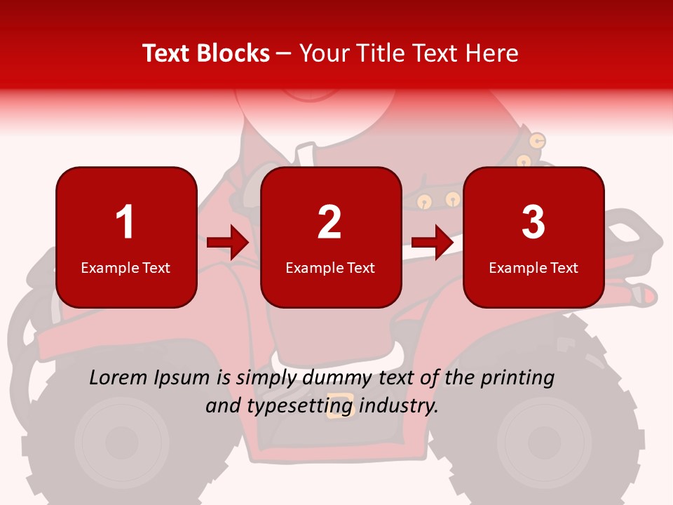 Santa Riding An Atv PowerPoint Template