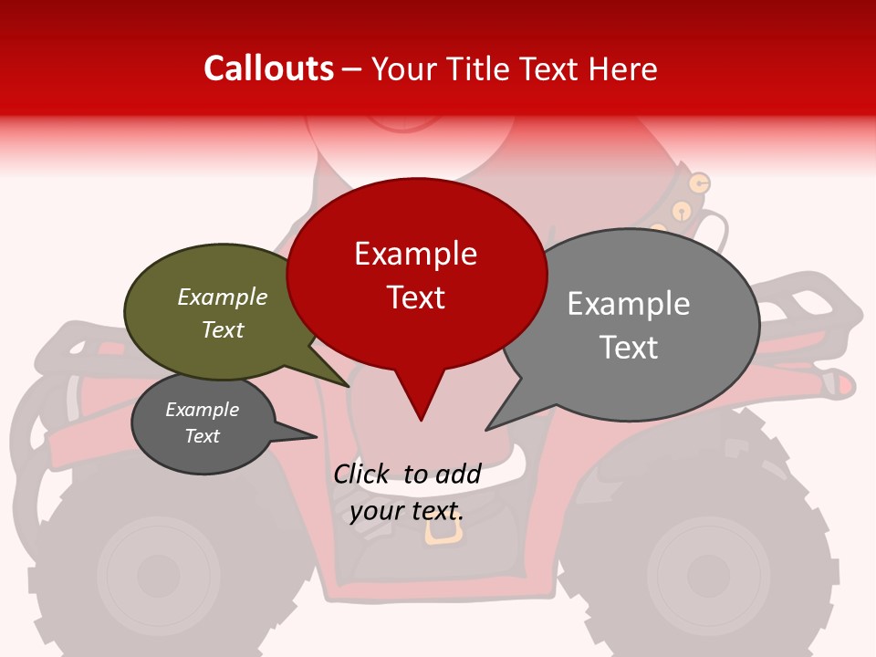 Santa Riding An Atv PowerPoint Template