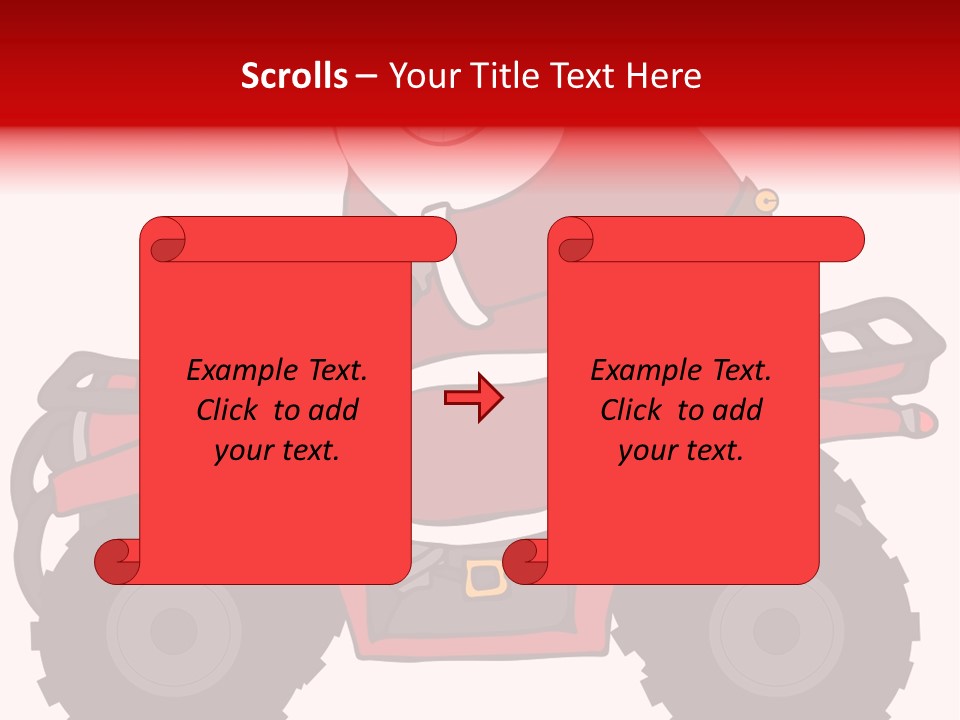 Santa Riding An Atv PowerPoint Template