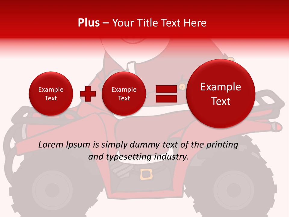 Santa Riding An Atv PowerPoint Template