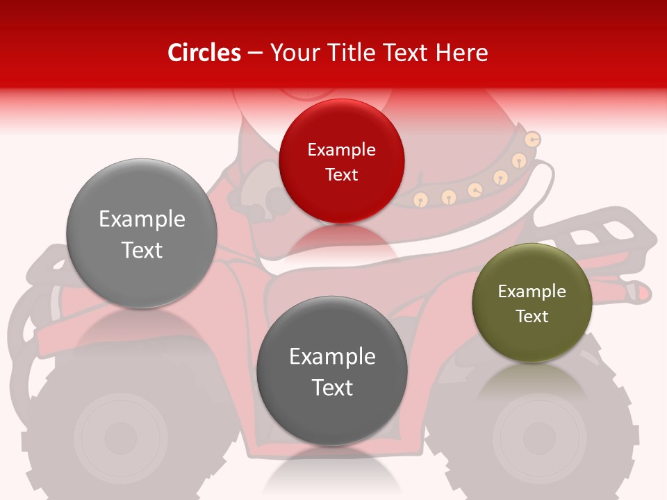 Santa Riding An Atv PowerPoint Template