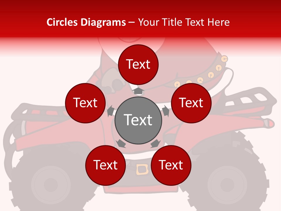 Santa Riding An Atv PowerPoint Template