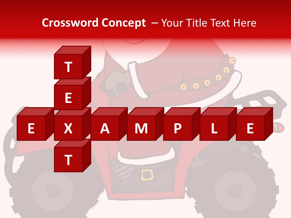 Santa Riding An Atv PowerPoint Template