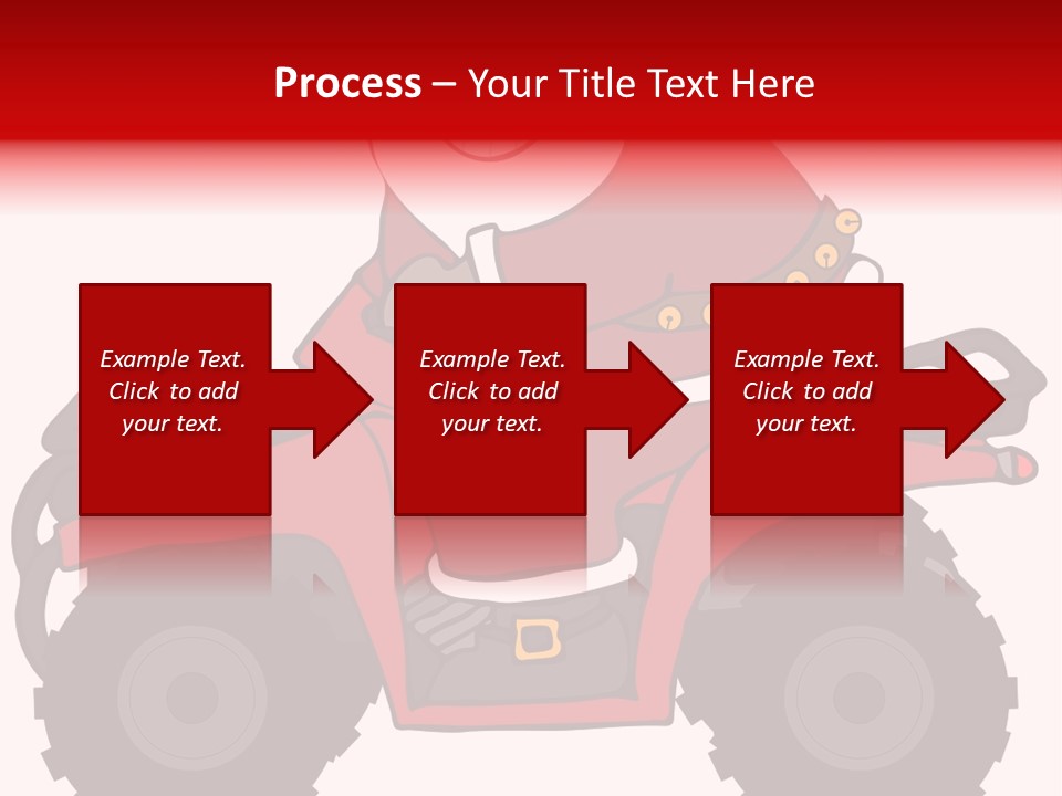 Santa Riding An Atv PowerPoint Template