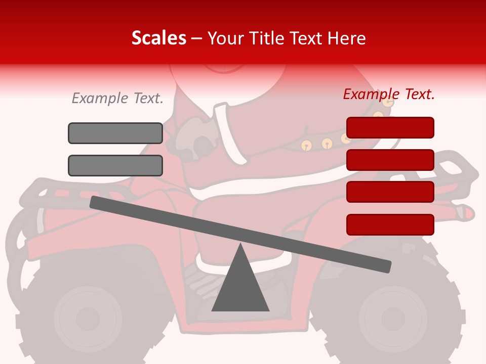 Santa Riding An Atv PowerPoint Template